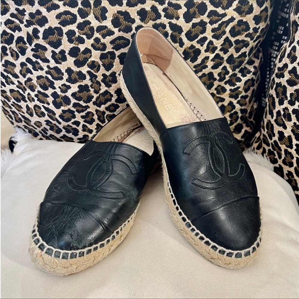🎊 Closet closing! Authentic Chanel espadrilles, good used condition